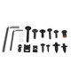 198PCS Motorcycle Nylon Washer KitFairing Bolts Screws Retainer Fastener Clips