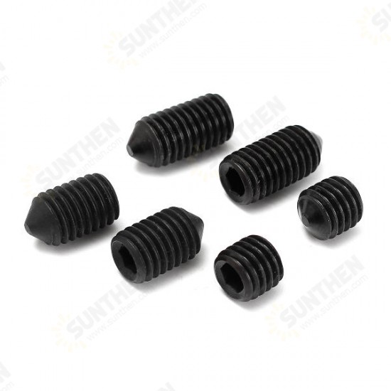 20Pcs Black 12.9 Grade M12 HEX Socket Set Core Point Grub Screws