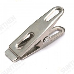 20Pcs Stainless Steel Clips Tent Windproof Securing Hook Buckle 20Pcs Stainless Steel Clips Tent Windproof Securing Hook Buckle