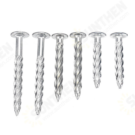 32Pcs Galvanized Threaded Nail Expansion Screw Nails Door Frame and Safety Speed Bump Fixing Pull Burst Nail