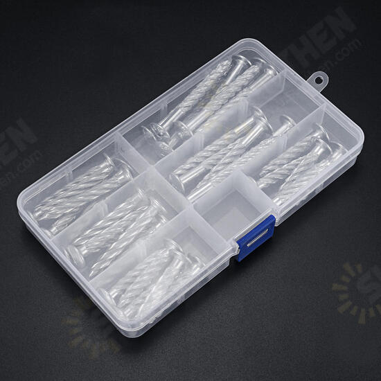 32Pcs Galvanized Threaded Nail Expansion Screw Nails Door Frame and Safety Speed Bump Fixing Pull Burst Nail