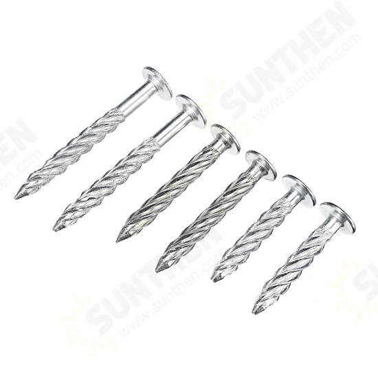 32Pcs Galvanized Threaded Nail Expansion Screw Nails Door Frame and Safety Speed Bump Fixing Pull Burst Nail