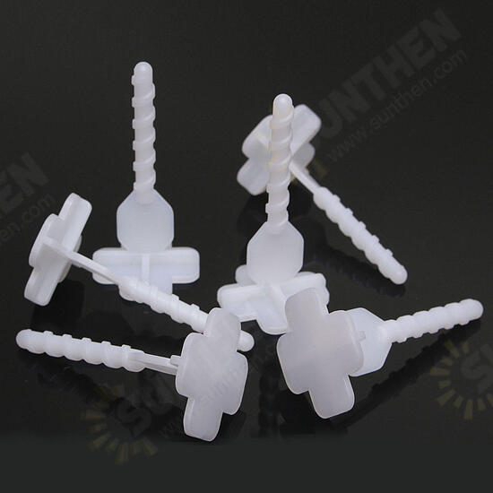 50 Pcs Flat Tile Ceramic Leveling System Kit Floor Wall Spacer Strap Tools Tile Spacers