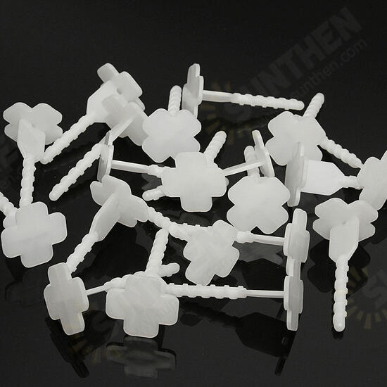 50 Pcs Flat Tile Ceramic Leveling System Kit Floor Wall Spacer Strap Tools Tile Spacers