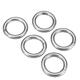 5Pcs 5x30mm 304 Stainless Steel Round O Ring Welded Marine Rigging Strapping Hardware