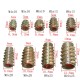 9 Size M4 M5 M6 M8 M10 Hex Drive Screw In Threaded Insert For Wood Type E