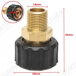 M22 Female 3/8 Inch Male Lance Adaptor Coupling for Karcher & Nilfisk Ind M22 Female 3/8 Inch Male Lance Adaptor Coupling for Karcher & Nilfisk Ind