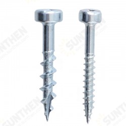100Pcs/Set Woodworking Angled Hole Screw Square Self-tapping Screw Square Slot Coarse Thread Fine Thread Screw Galvanized 100Pcs/Set Woodworking Angled Hole Screw Square Self-tapping Screw Square Slot Coarse Thread Fine Thread Screw Galvanized