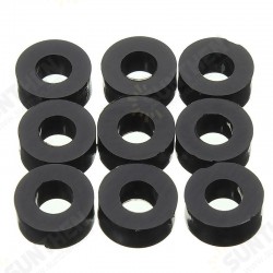 200Pcs Flat Nylon Washer Black Round Spacer Washer Standoff Fastener Hardware 7*3*L 200Pcs Flat Nylon Washer Black Round Spacer Washer Standoff Fastener Hardware 7*3*L