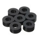 200Pcs Flat Nylon Washer Black Round Spacer Washer Standoff Fastener Hardware 7*3*L
