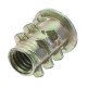 50Pcs M4ZN1 M4 Zinc Alloy Wood Furniture Hex Socket Drive Head Screw-in Threaded Insert Nut