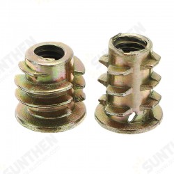 50Pcs M4ZN1 M4 Zinc Alloy Wood Furniture Hex Socket Drive Head Screw-in Threaded Insert Nut 50Pcs M4ZN1 M4 Zinc Alloy Wood Furniture Hex Socket Drive Head Screw-in Threaded Insert Nut