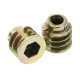 50Pcs M4ZN1 M4 Zinc Alloy Wood Furniture Hex Socket Drive Head Screw-in Threaded Insert Nut 50Pcs M4ZN1 M4 Zinc Alloy Wood Furniture Hex Socket Drive Head Screw-in Threaded Insert Nut