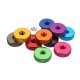 M5AN1 10Pcs M5 Manual Knurled Thumb Screw Nut Spacer Flat Washer Aluminum Alloy Multicolor