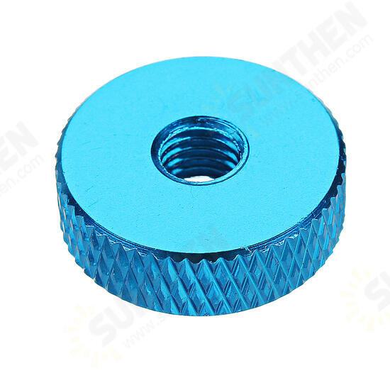 M5AN1 10Pcs M5 Manual Knurled Thumb Screw Nut Spacer Flat Washer Aluminum Alloy Multicolor