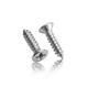 M5SP2 100Pcs M5 304 Stainless Steel Cross Flat Head Self Tapping Screw Wood Screws Speaker Screws Optional Length