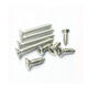 M5SP2 100Pcs M5 304 Stainless Steel Cross Flat Head Self Tapping Screw Wood Screws Speaker Screws Optional Length