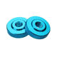 M6AN2 10Pcs M6 Knurled Thumb Nut w/ Collar Screw Spacer Washer Aluminum Alloy Multicolor