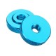 M6AN2 10Pcs M6 Knurled Thumb Nut w/ Collar Screw Spacer Washer Aluminum Alloy Multicolor