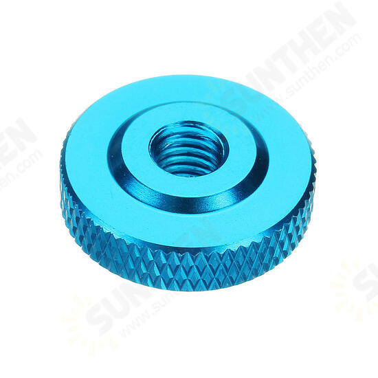 M6AN2 10Pcs M6 Knurled Thumb Nut w/ Collar Screw Spacer Washer Aluminum Alloy Multicolor