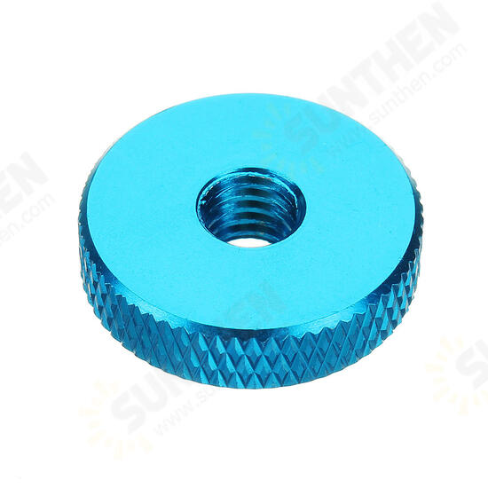 M6AN2 10Pcs M6 Knurled Thumb Nut w/ Collar Screw Spacer Washer Aluminum Alloy Multicolor