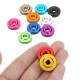 M6AN2 10Pcs M6 Knurled Thumb Nut w/ Collar Screw Spacer Washer Aluminum Alloy Multicolor