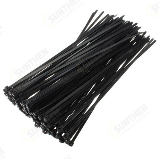 ZT04 Nylon 250Pcs/500Pcs 5mm 15/20/25/30/35/40cm Black/White Nylon Self-locking Cable Tie Zip Ties Strong Tensile Strength