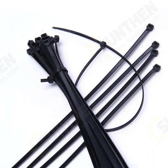 ZT04 Nylon 250Pcs/500Pcs 5mm 15/20/25/30/35/40cm Black/White Nylon Self-locking Cable Tie Zip Ties Strong Tensile Strength