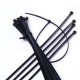 ZT04 Nylon 250Pcs/500Pcs 5mm 15/20/25/30/35/40cm Black/White Nylon Self-locking Cable Tie Zip Ties Strong Tensile Strength