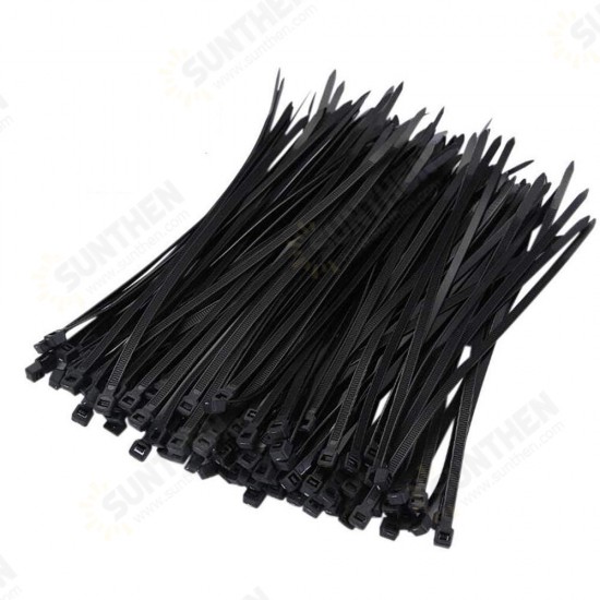 ZT07 Nylon 250Pcs/500Pcs 6mm 15/20/25/30/35/40cm Black/White Nylon Self-locking Cable Tie Zip Ties Strong Tensile Strength