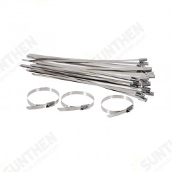 ZT10 100Pcs 200-400mm Stainless Steel Zip Tie Self Locking Cable Organizer Ties ZT10 100Pcs 200-400mm Stainless Steel Zip Tie Self Locking Cable Organizer Ties