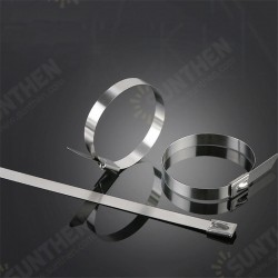 ZT10 100Pcs 200-400mm Stainless Steel Zip Tie Self Locking Cable Organizer Ties ZT10 100Pcs 200-400mm Stainless Steel Zip Tie Self Locking Cable Organizer Ties