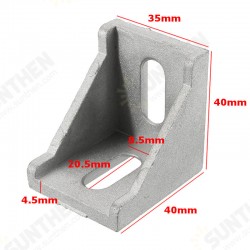 AJ40 4Pcs Corner Bracket Cast Aluminum Angle Corner Joint 40x40mm
