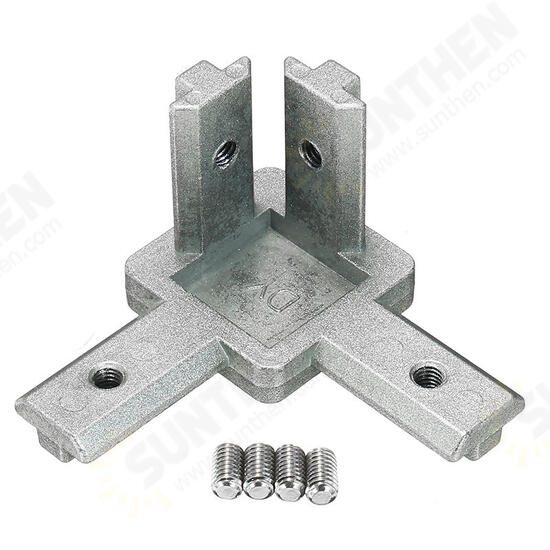 CJ40 T Slot 3 Way 90 Degree Inside Corner Connector Joint Bracket for 4040 Series Aluminum Profile