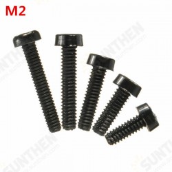 M2NC1 20pcs M2 Black Round Nylon Screws Cross Round Head Screws Bolt M2NC1 20pcs M2 Black Round Nylon Screws Cross Round Head Screws Bolt