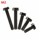 M2NC1 20pcs M2 Black Round Nylon Screws Cross Round Head Screws Bolt