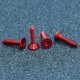 M3AH10 10Pcs M3x16mm Flat Countersunk Head Hex Socket Screw 7075 Aluminum Alloy Metric Screw Bolt