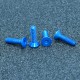 M3AH10 10Pcs M3x16mm Flat Countersunk Head Hex Socket Screw 7075 Aluminum Alloy Metric Screw Bolt