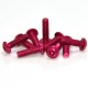 M3AH13 10Pcs M3*16mm Hex Socket Screws Round Head Cap Screw 7075 Aluminum Alloy M3AH13 10Pcs M3*16mm Hex Socket Screws Round Head Cap Screw 7075 Aluminum Alloy