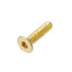 M3AH13 50Pcs Titanium Plated M3 Hex Socket Flat Head Countersunk Screws Alloy Steel 12.9 Grade Screw Bolt 5-16mm