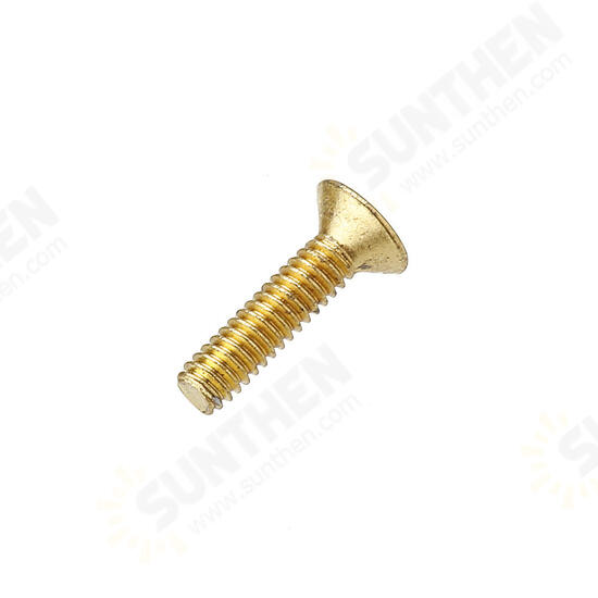 M3AH13 50Pcs Titanium Plated M3 Hex Socket Flat Head Countersunk Screws Alloy Steel 12.9 Grade Screw Bolt 5-16mm