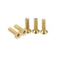 M3AH13 50Pcs Titanium Plated M3 Hex Socket Flat Head Countersunk Screws Alloy Steel 12.9 Grade Screw Bolt 5-16mm