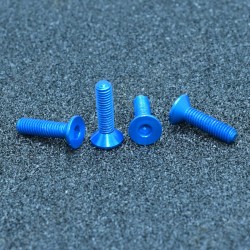 M3AH15 10Pcs M3x18mm Flat Countersunk Head Hex Socket Screw 7075 Aluminum Alloy Metric Bolt Screws M3AH15 10Pcs M3x18mm Flat Countersunk Head Hex Socket Screw 7075 Aluminum Alloy Metric Bolt Screws