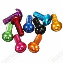 M3AH16 50Pcs M3*8mm Hex Socket Screws Round Head Cap Screw 7075 Aluminum Alloy M3AH16 50Pcs M3*8mm Hex Socket Screws Round Head Cap Screw 7075 Aluminum Alloy