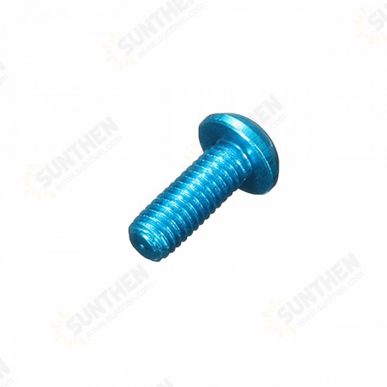 M3AH16 50Pcs M3*8mm Hex Socket Screws Round Head Cap Screw 7075 Aluminum Alloy