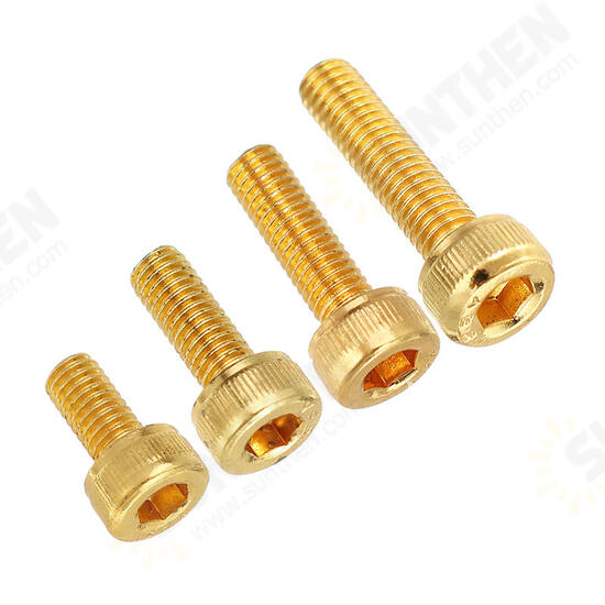 M3ASH3 10pcs M3 Hex Socket Cap Head Screws Alloy Steel Titanium Plated 12.9 Grade M3ASH3 10pcs M3 Hex Socket Cap Head Screws Alloy Steel Titanium Plated 12.9 Grade