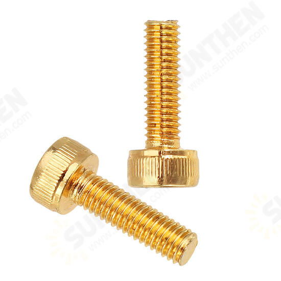 M3ASH3 10pcs M3 Hex Socket Cap Head Screws Alloy Steel Titanium Plated 12.9 Grade M3ASH3 10pcs M3 Hex Socket Cap Head Screws Alloy Steel Titanium Plated 12.9 Grade