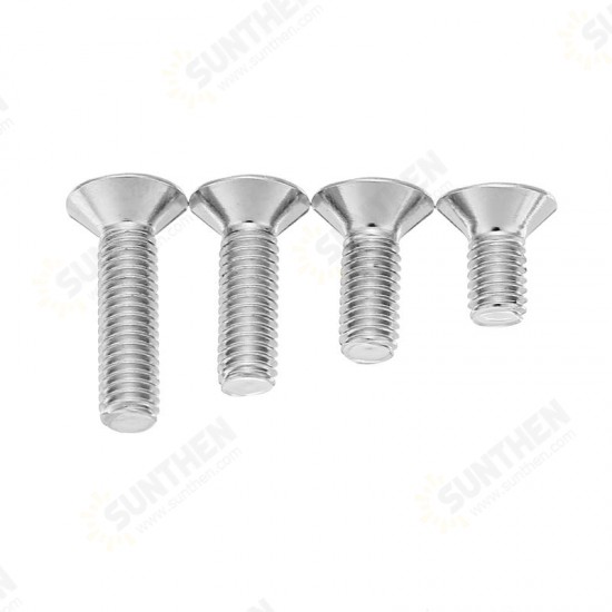 M3ASH5 10pcs M3 Hex Countersunk Flat Head Screws Alloy Steel Titanium Plated 12.9 Grade