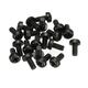 M3NR2 50pcs M3 Black Nylon Round Phillips Screw Bolts 6/15/20/25mm