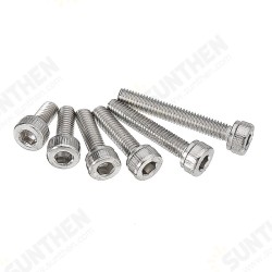 M3SH5 50Pcs M3 Stainless Steel Hex Socket Cap Head Screws Bolts 4-20mm Optional Length M3SH5 50Pcs M3 Stainless Steel Hex Socket Cap Head Screws Bolts 4-20mm Optional Length